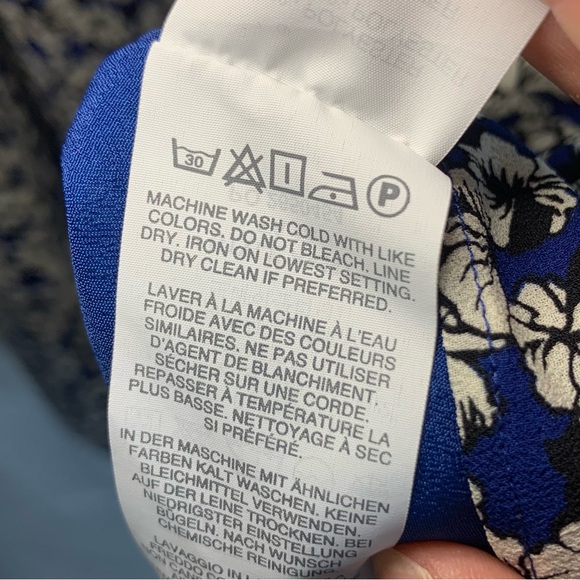 J. Crew Navy Floral Spaghetti Strap Swing Dress, size 0 - Picture 11 of 13